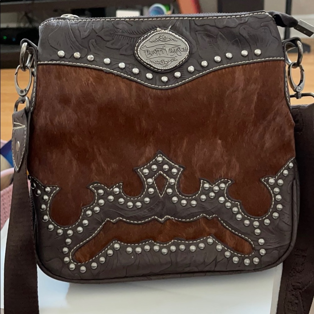 Trinity Ranch Genuine Leather Conceal Carry Purse